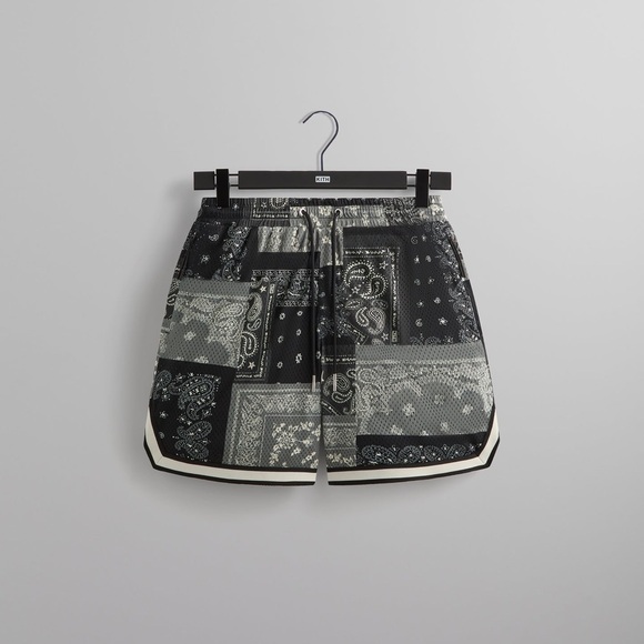 Kith Ornate Printed Mesh Curtis Short in Black Shorts Men’s Size medium SS25